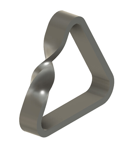 Anneau de Moebius triangle